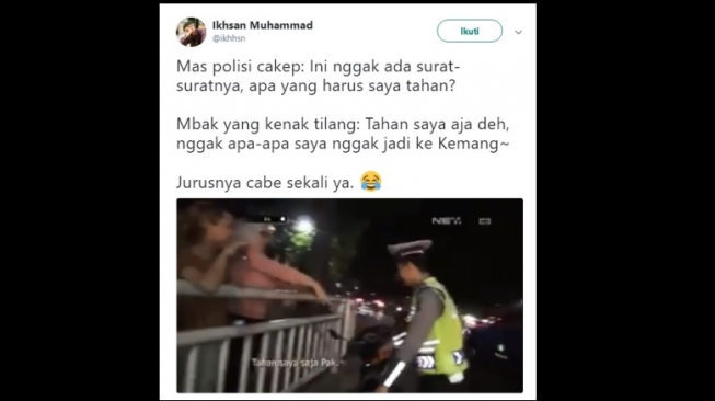 Ngakak Remaja Ini Punya Jurus Jitu Terlepas dari Tilangan Polisi