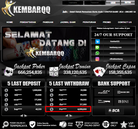 JACKPOT BERMAIN BANDAR POKER DI KEMBARQQ