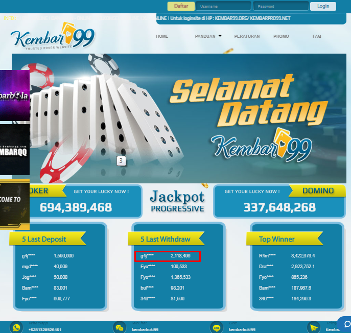 JACKPOT SAKONG DI KEMBAR99